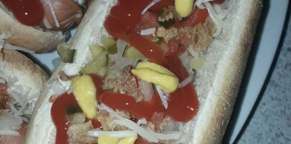 Hot dog de tocineta sin pan