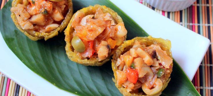 tostones con un relleno